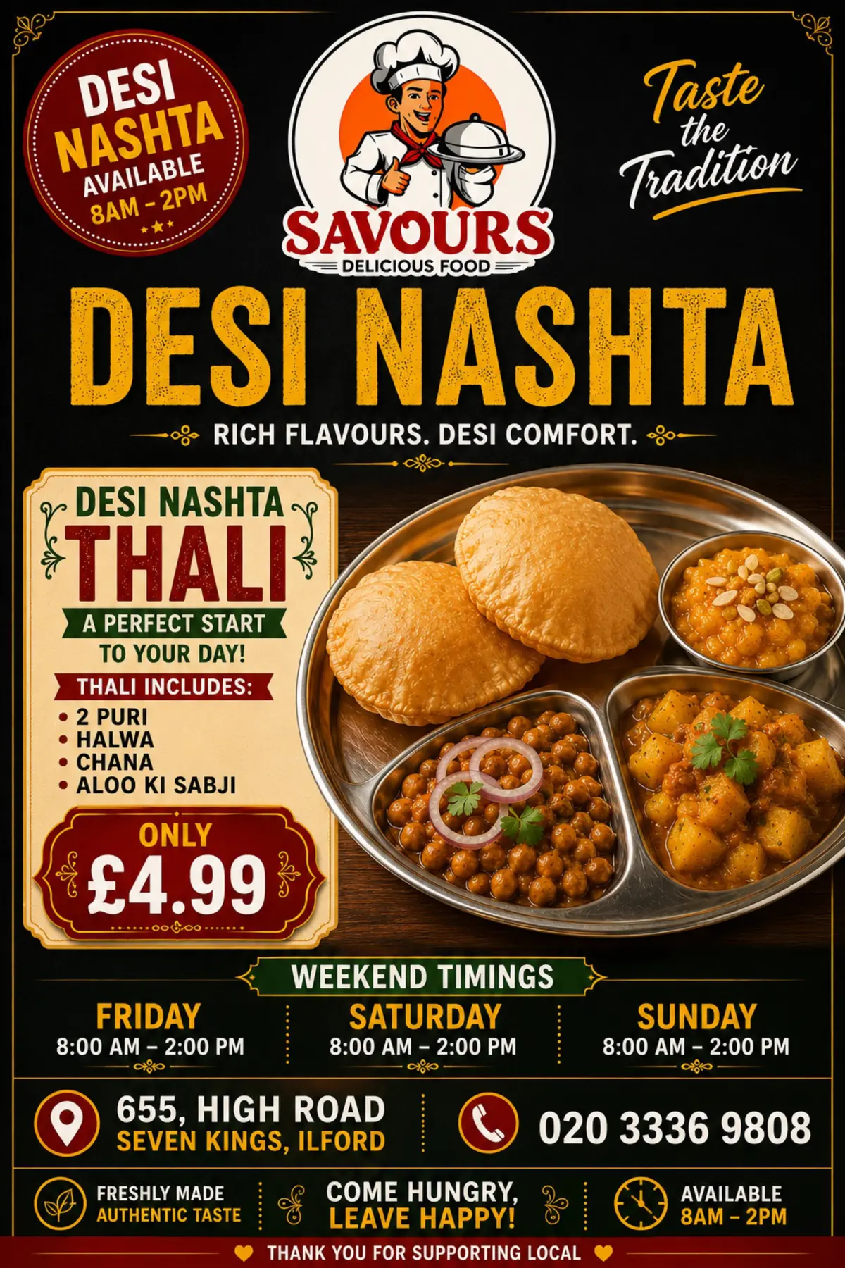Savours Desi Nashta offer